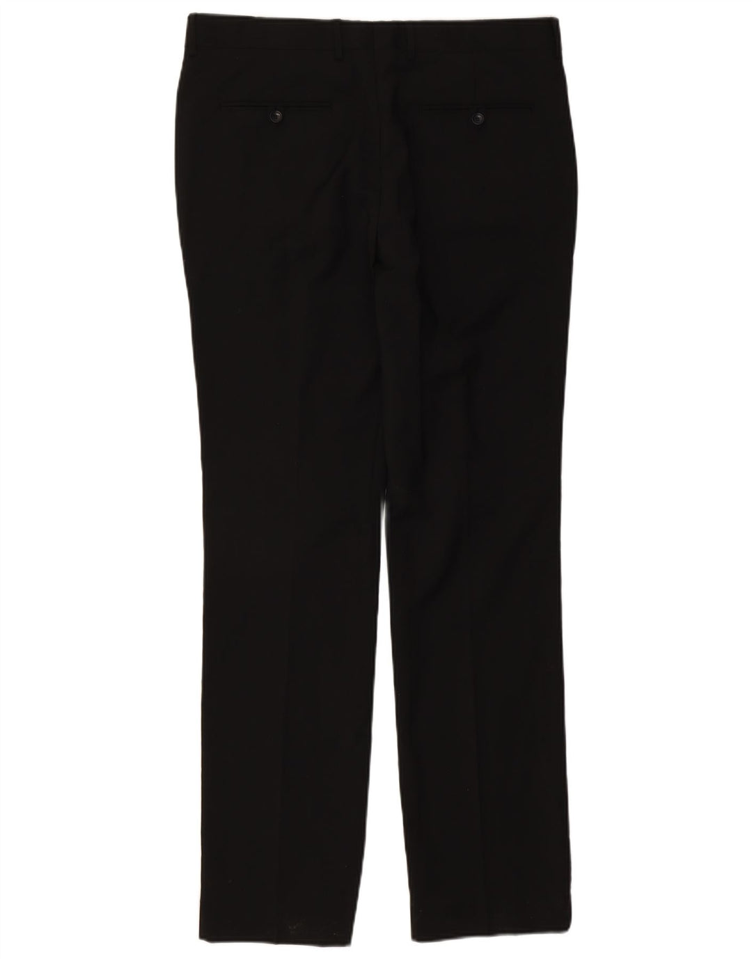 Zara Herre Slim Suit Bukser EU 44 Large W34 L34 Sort Polyester