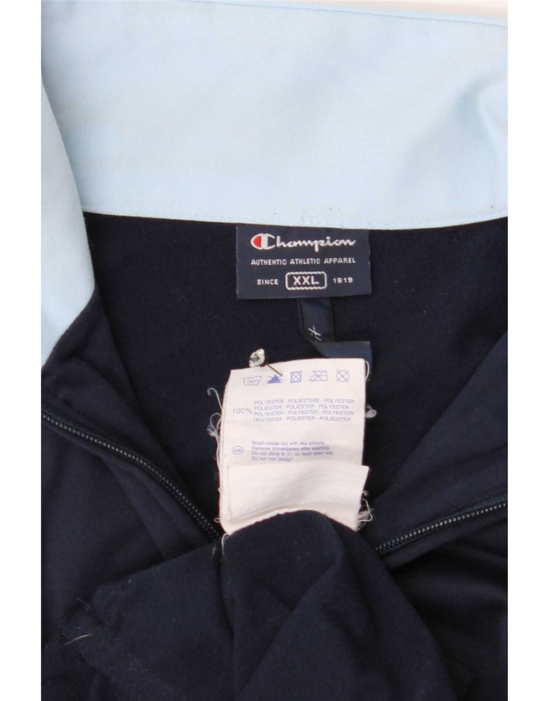 Champion Herre træningsdragt topjakke 2XL marineblå polyester