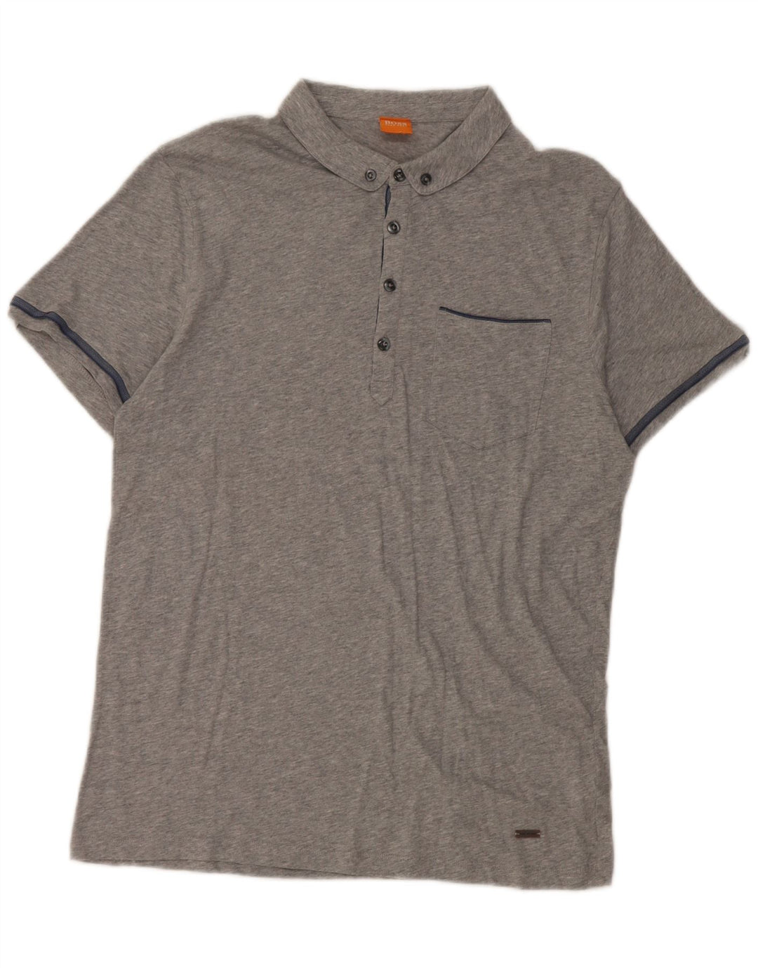 Hugo Boss Herre poloshirt Stor grå bomuld