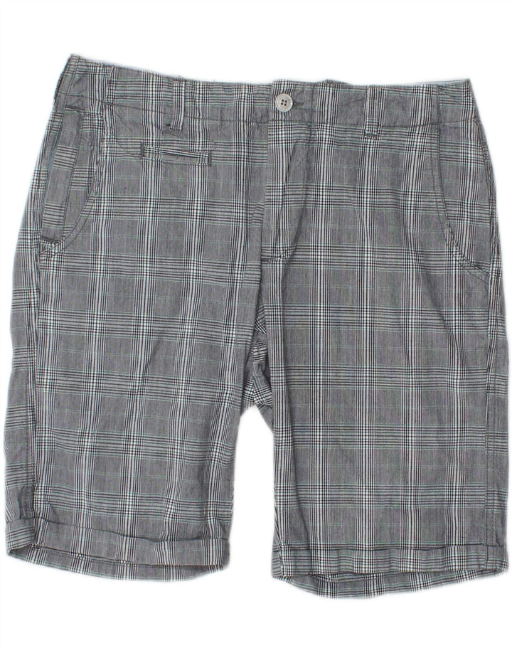 WOOLRICH Chino Shorts til mænd W31 Mellemgrå ternet bomuld