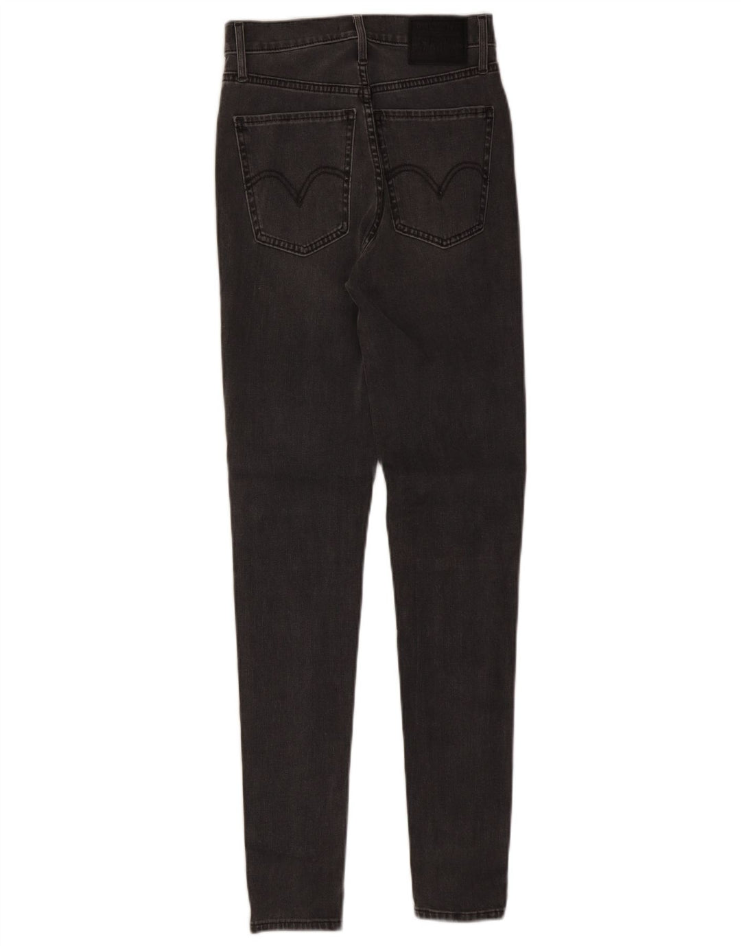 LEVI'S Kvinder Mile High Super Skinny Jeans W27 L30 Grå Bomuld