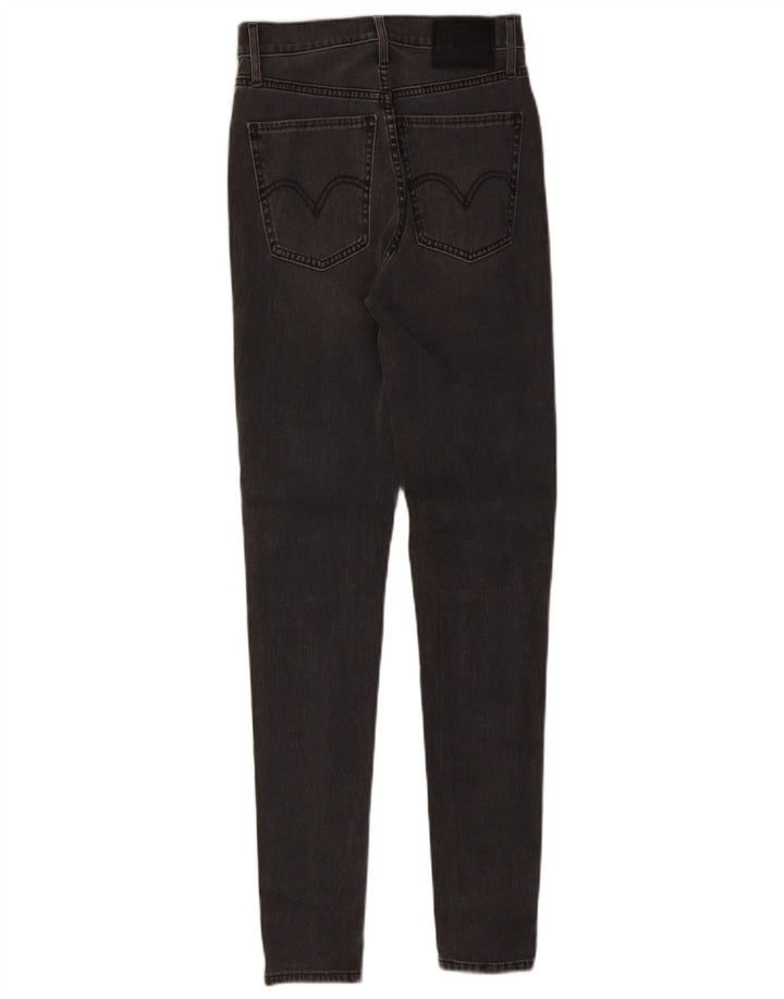 LEVI'S Kvinder Mile High Super Skinny Jeans W27 L30 Grå Bomuld