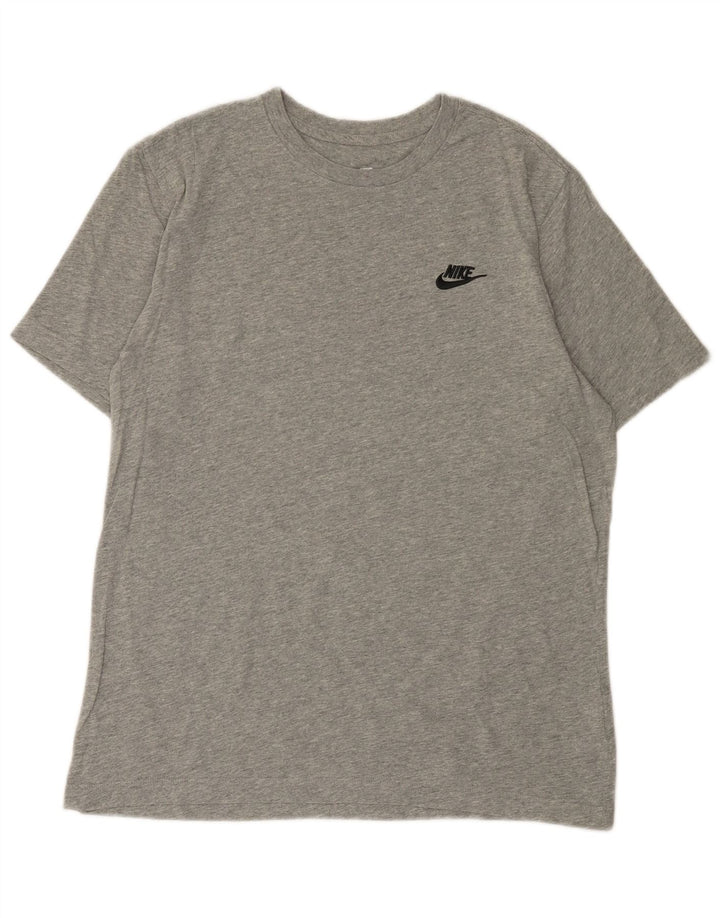 NIKE T-shirt top mellem grå bomuld til mænd