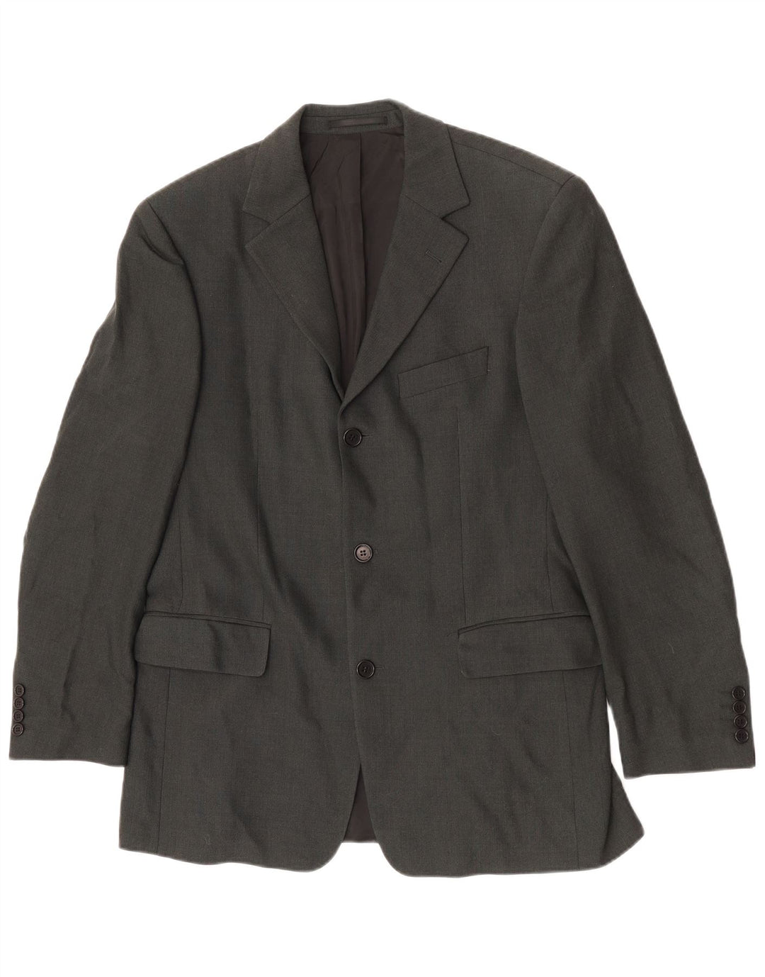 Hugo Boss Herre 3-knaps blazerjakke EU 50 Large Grå Uld