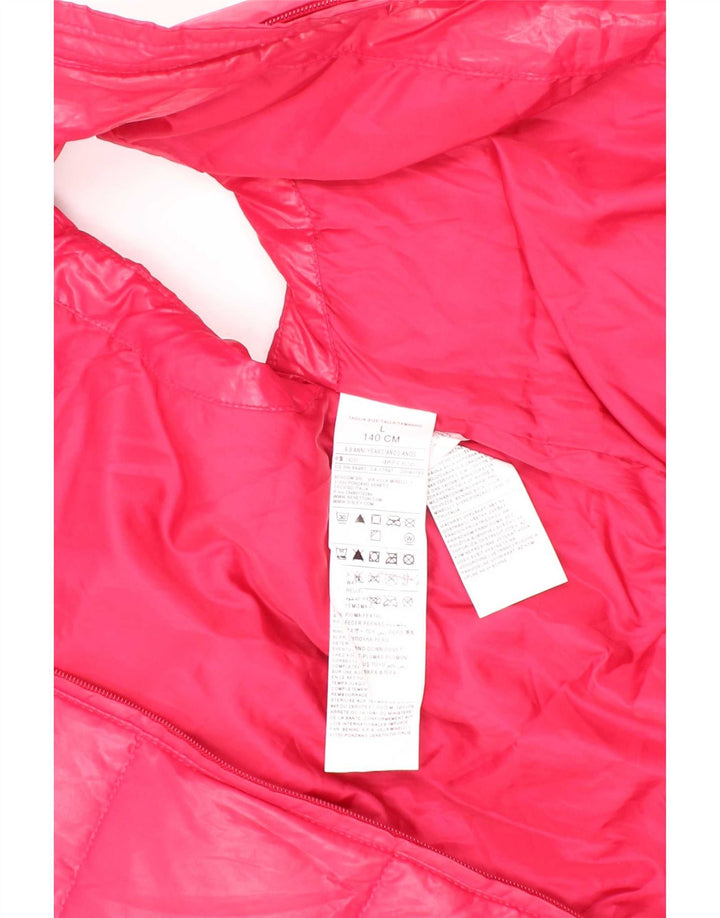 Benetton Girls Polstret Gilet 8-9 år Large Pink Polyester