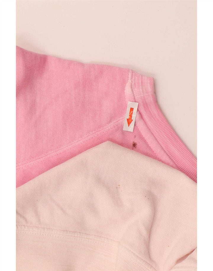 Marks & Spencer Dame Sweatshirt Jumper UK 14 Large Pink Colourblock