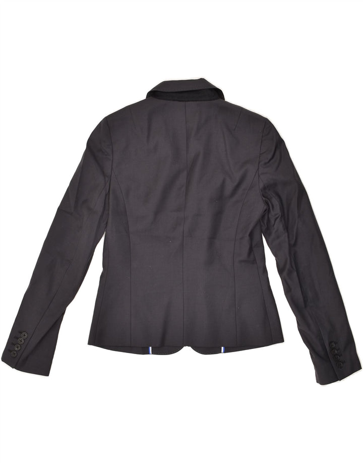 J. CREW Womens 2 Button Blazer Jacket US 6 Medium Grey Wool Vintage J. Crew and Second-Hand J. Crew from Messina Hembry 