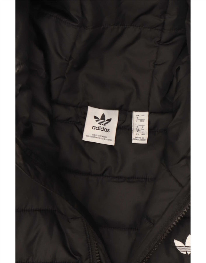Adidas hættejakke til kvinder UK 8 Lille sort polyester