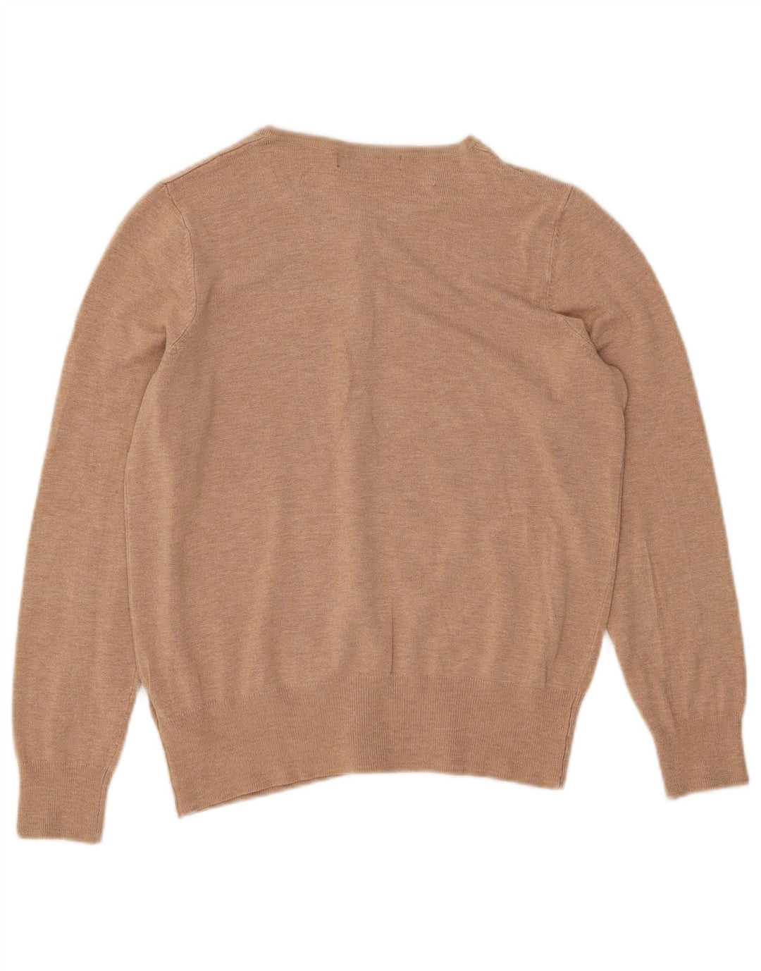 Marks & Spencer Dame Cardigan Sweater UK 12 Medium Beige Viscose