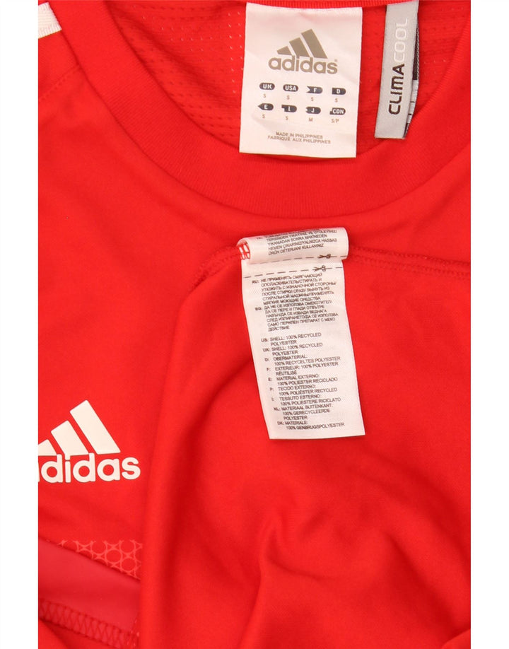 ADIDAS Herre Team GB Grafisk T-Shirt Top Lille Rød Polyester