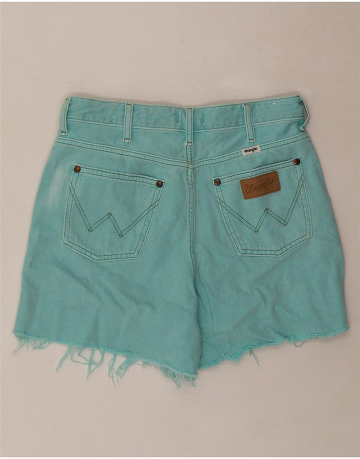 WRANGLER denimshorts til kvinder W28 Medium turkis bomuld