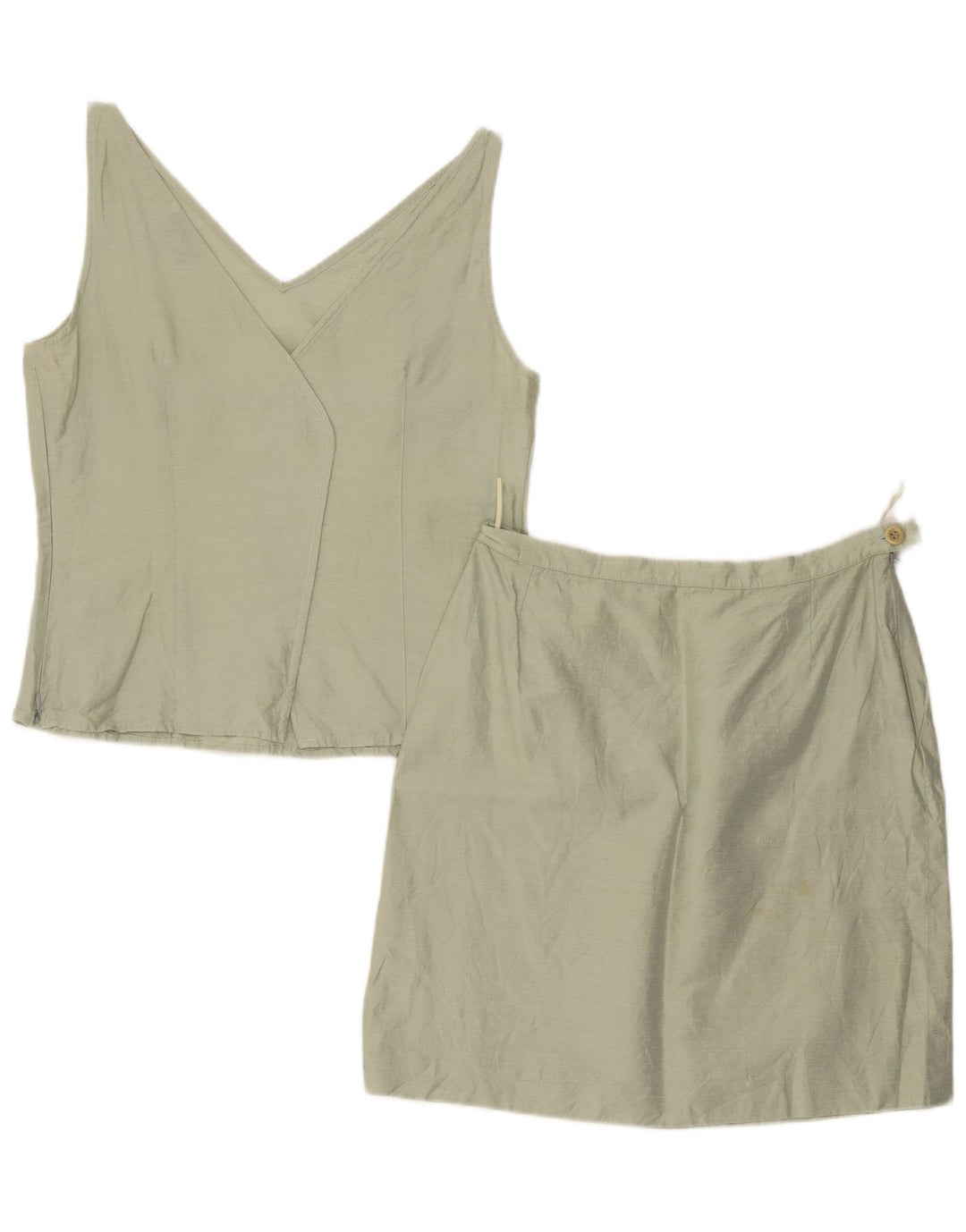 Max & Co. Dame 2-delt nederdelsæt IT 42 Medium W30 Grøn Linen