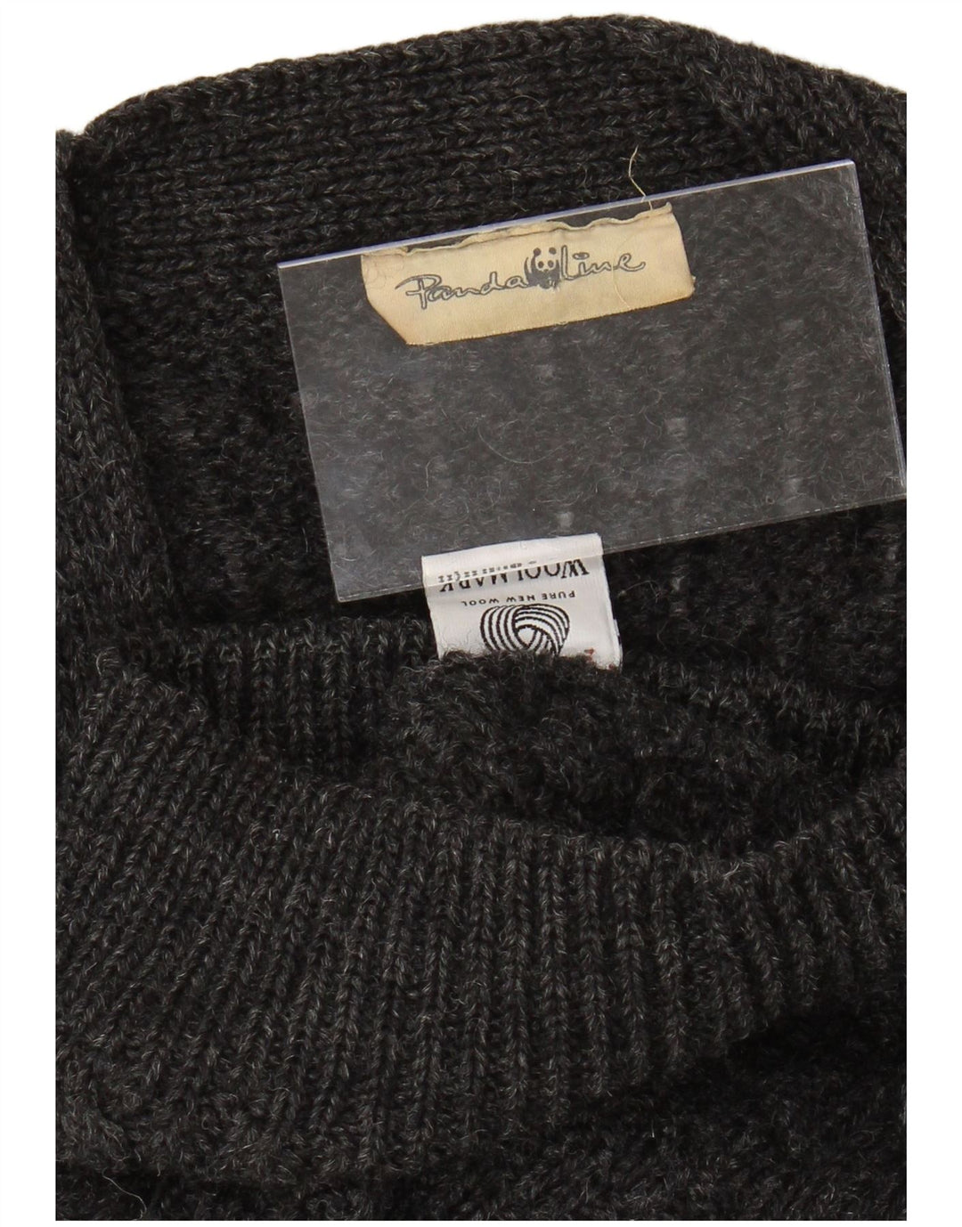 VINTAGE Herre cardigan sweater Medium Grey New Wool