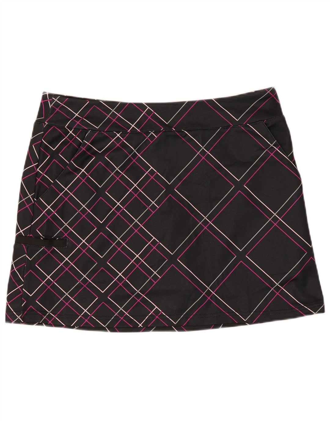 Adidas Womens Climacool Skort UK 14 Medium Black Check Polyester