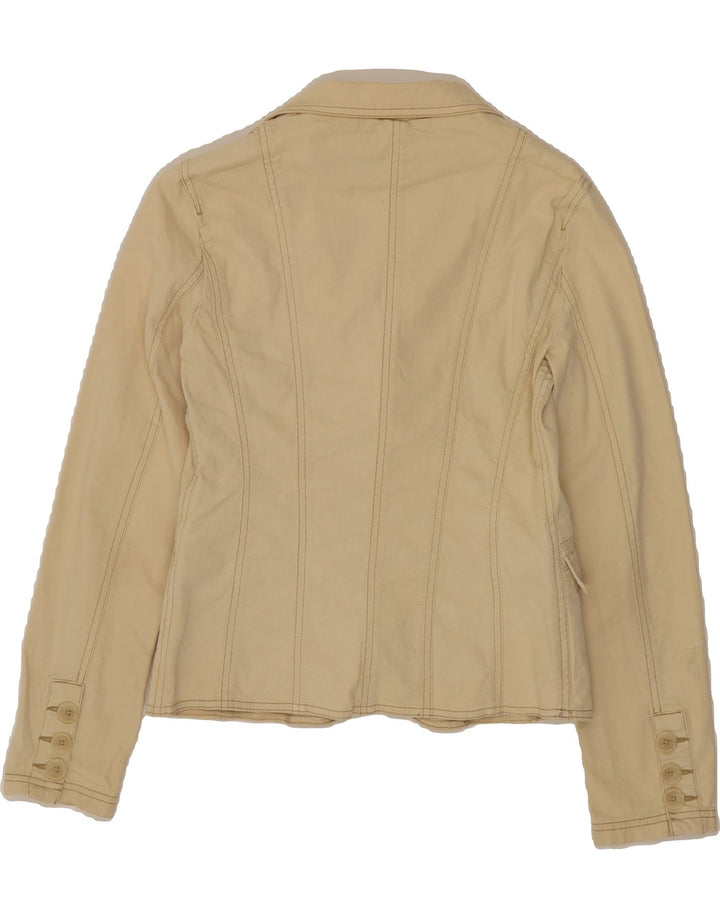 MASSIMO DUTTI Womens 2 Button Blazer Jacket EU 38 Small Beige Vintage Massimo Dutti and Second-Hand Massimo Dutti from Messina Hembry 