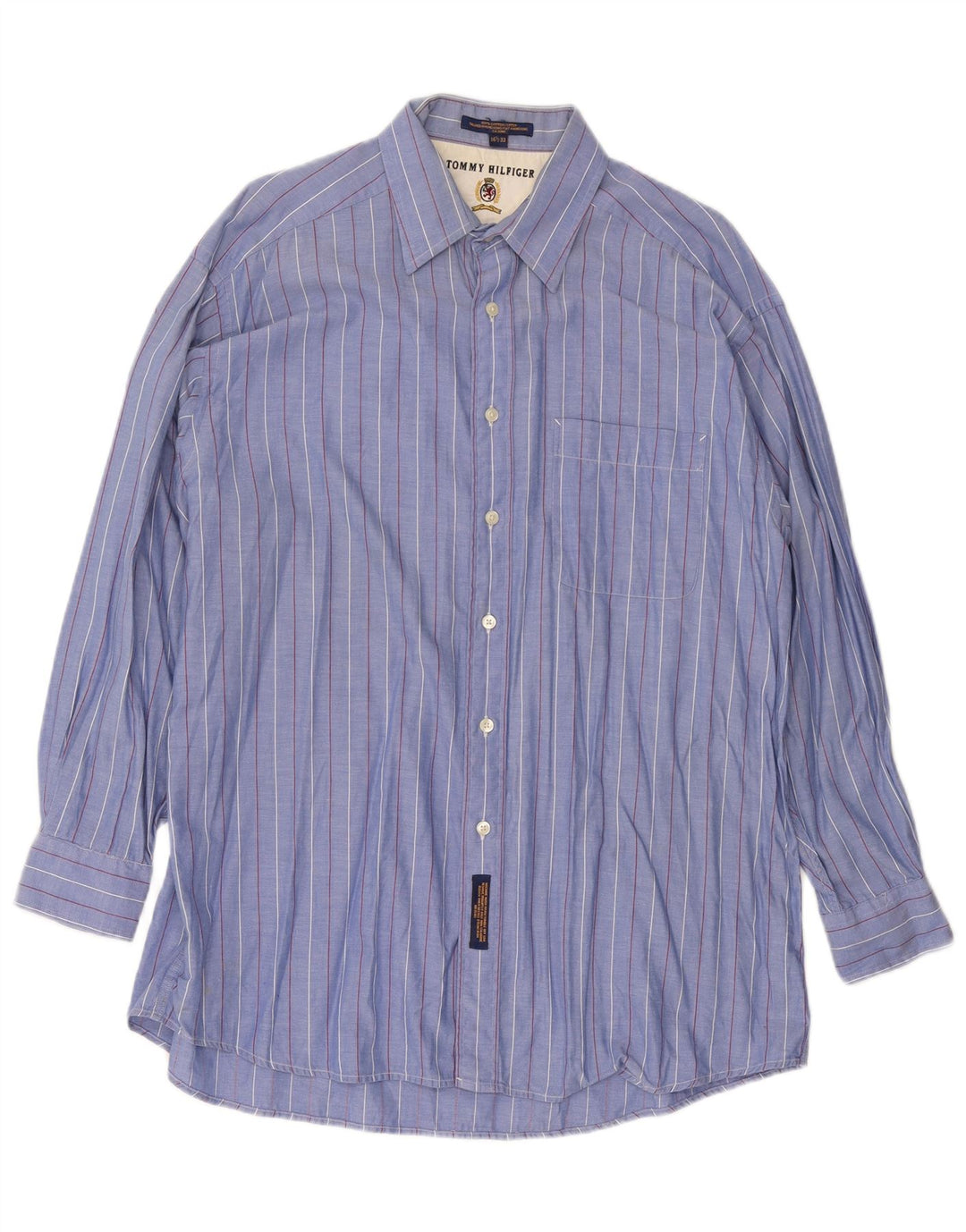 Tommy Hilfiger Herreskjorte str. 16 1/2 Stor blåstribet bomuld