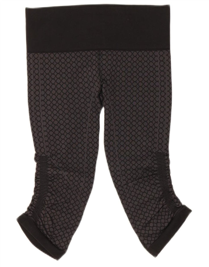 Lululemon Dame Capri Leggings US 6 Medium Grå Geometrisk Nylon