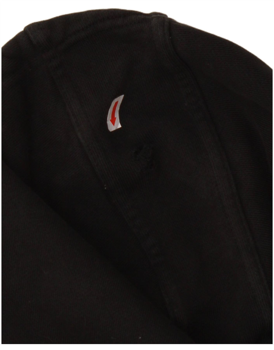 ADIDAS hættetrøjetrøje til kvinder i overstørrelse UK 16 Stor sort bomuld