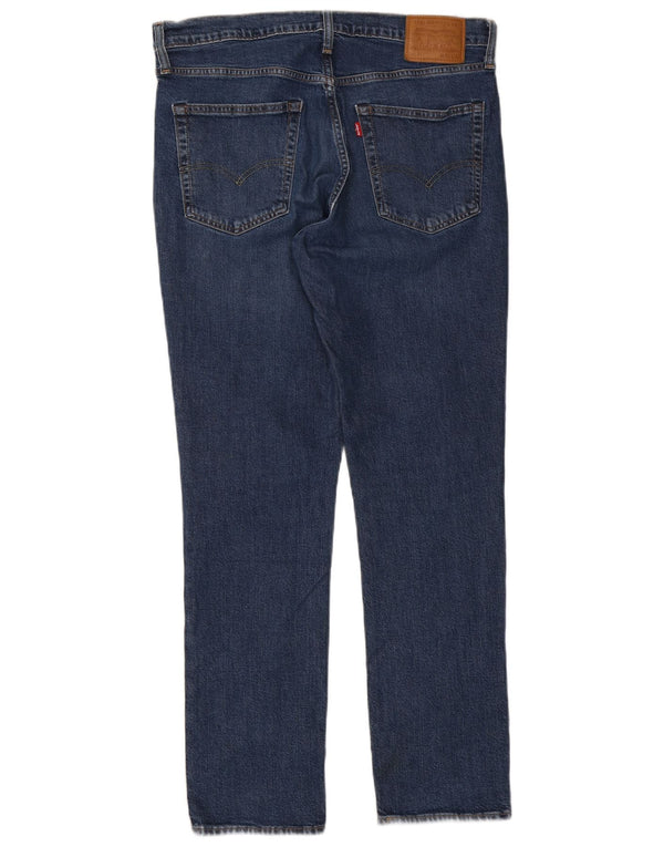 LEVI'S Herre 511 Slim Jeans W36 L32 Blå Bomuld