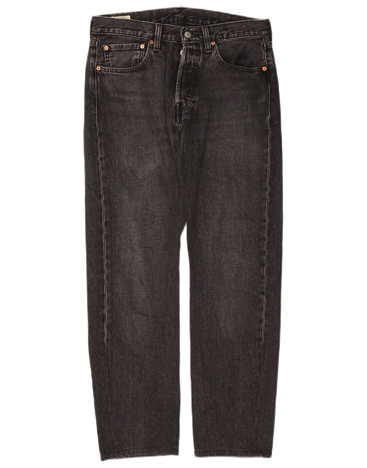 Levi's Herre 501 lige jeans W31 L29 sort bomuld