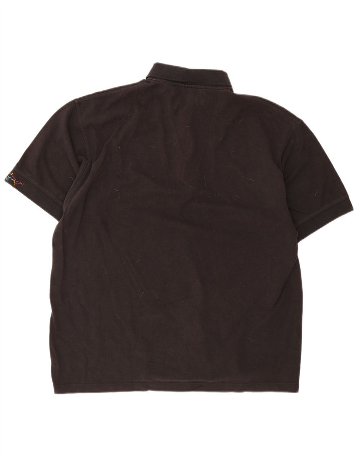 Greg Norman herre poloshirt XL sort bomuld