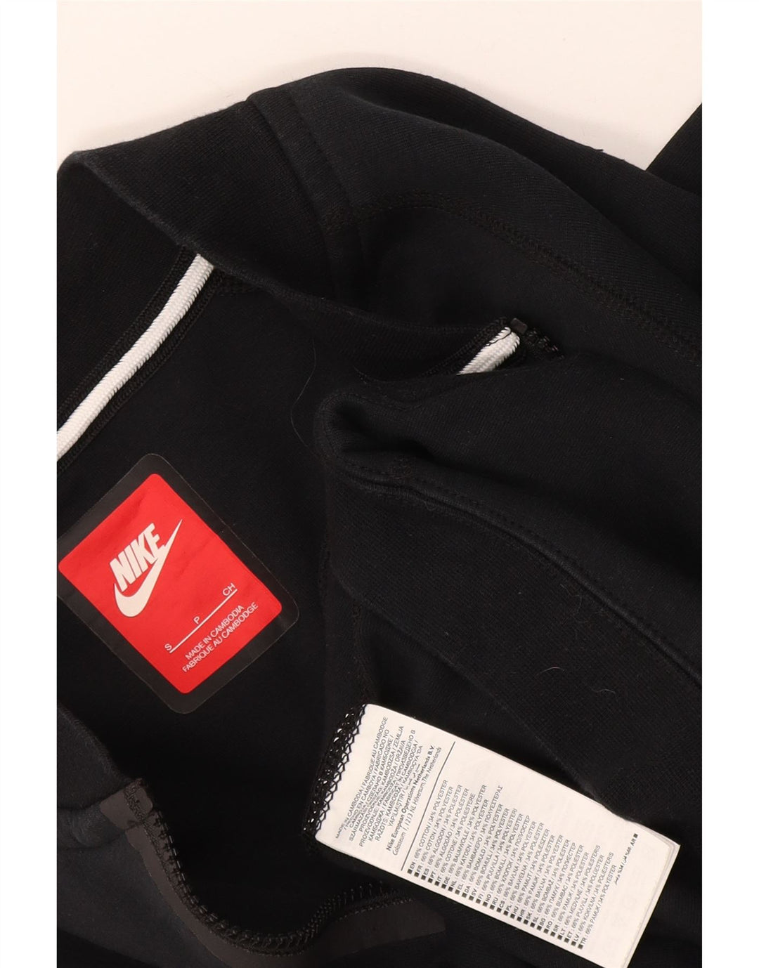 Nike træningsdragt til mænd, topjakke, lille sort bomuld