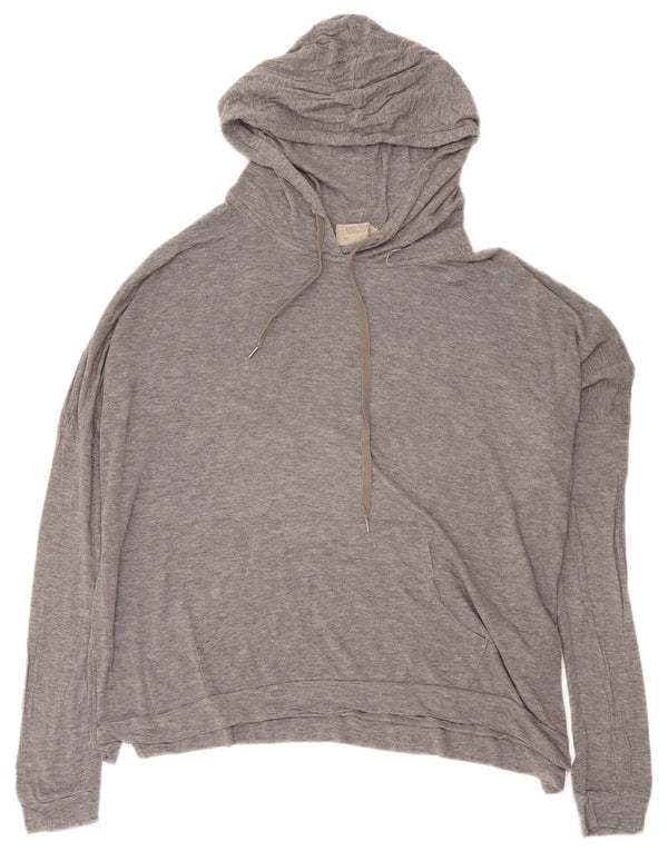 Zara Dame Trafaluc Oversized Hoodie Jumper UK 16 Large Grå Modal