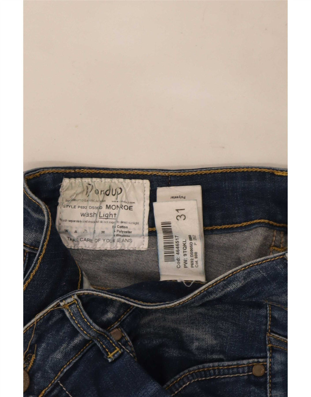 Dondup Dame Slim Jeans W31 L29 Blå Bomuld