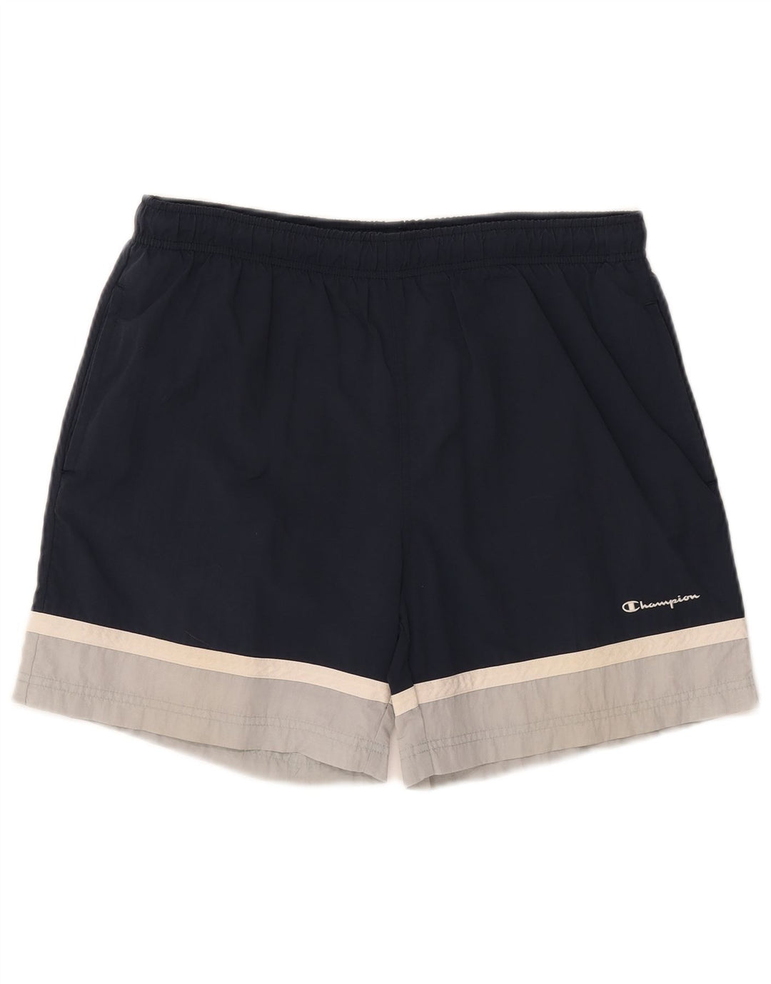 CHAMPION Badeshorts til mænd Large Navy Blue Colourblock