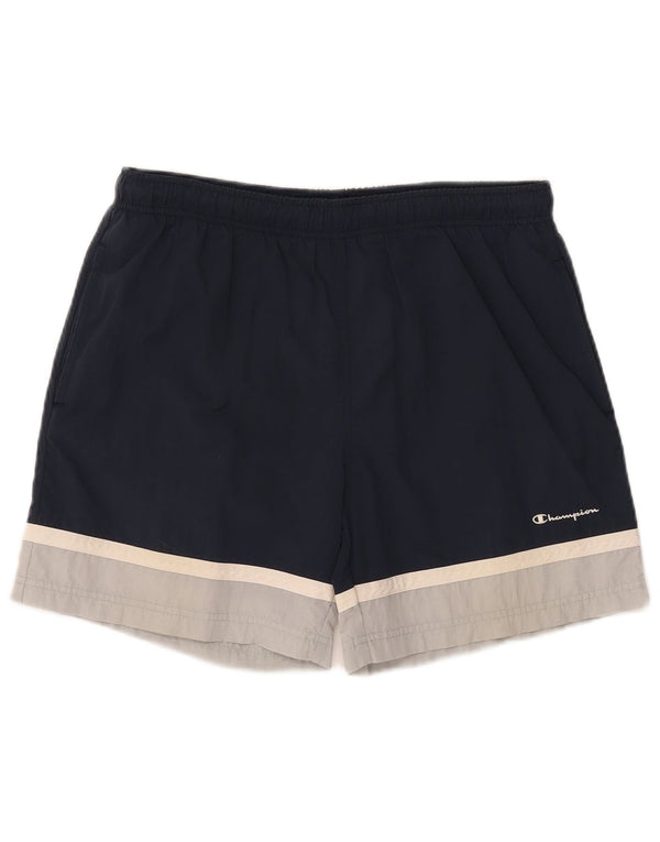 CHAMPION Badeshorts til mænd Large Navy Blue Colourblock
