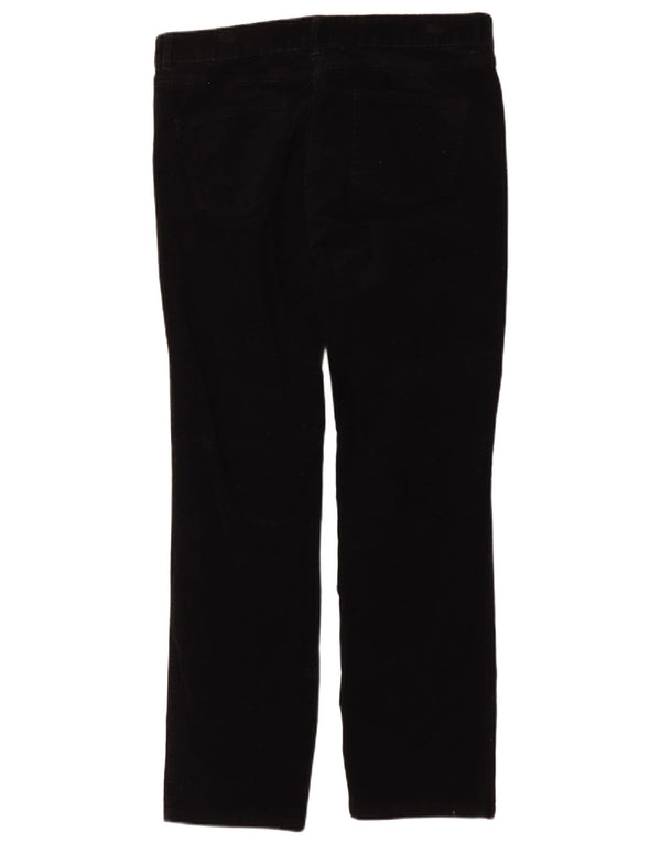 Marks & Spencer lige fløjlsbukser til kvinder UK 16 Large W32 L29 Black