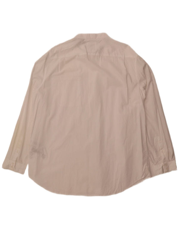 Armani Exchange Herre Loose Fit skjorte 2XL hvid bomuld