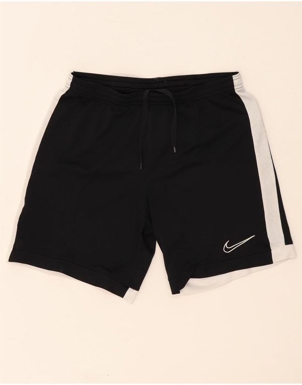 NIKE Herre Dri Fit Sportshorts Medium Sort Colourblock Polyester