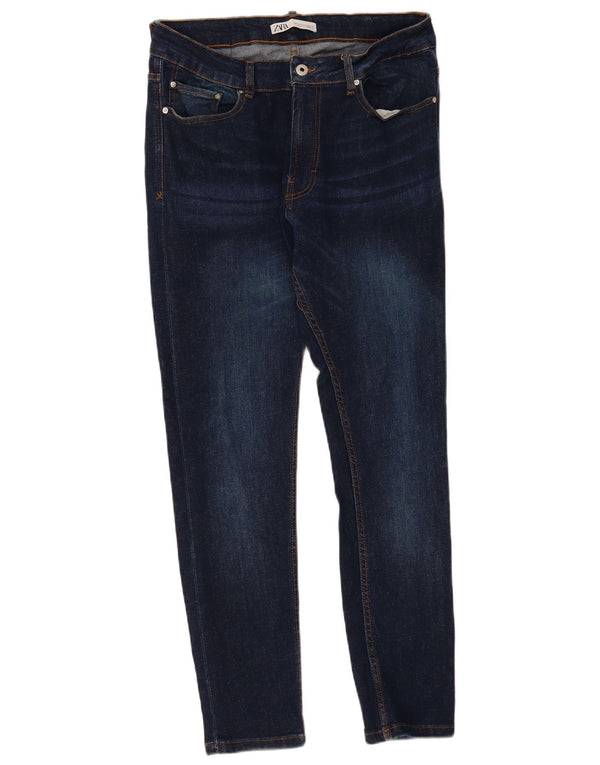 Zara Herre Skinny Jeans EU 44 Large W34 L29 Navy Blue