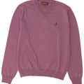 Marlboro Classics Dame V-hals sweater UK 16 Stor lilla uld
