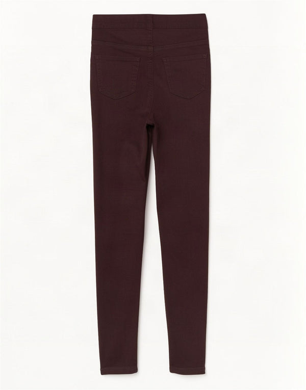 Marks & Spencer Dame Jegging Jeans UK 8 Small W26 L28 Brun Bomuld