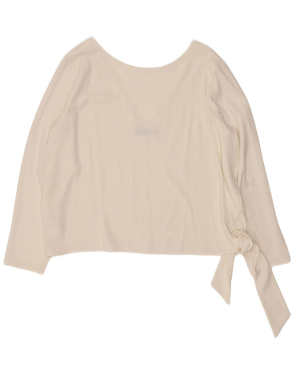 Polo Ralph Lauren Dame Oversized Front Tie Bluse Top UK 18 XL Hvid