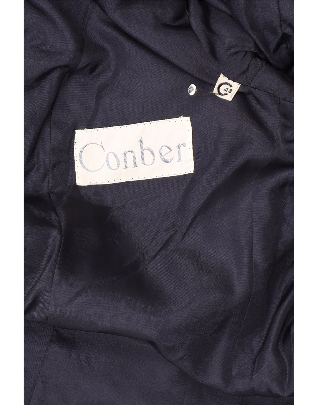Vintage overfrakke til kvinder IT 48 XL Marineblå