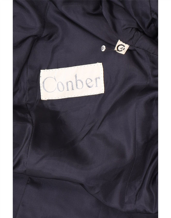 Vintage overfrakke til kvinder IT 48 XL Marineblå