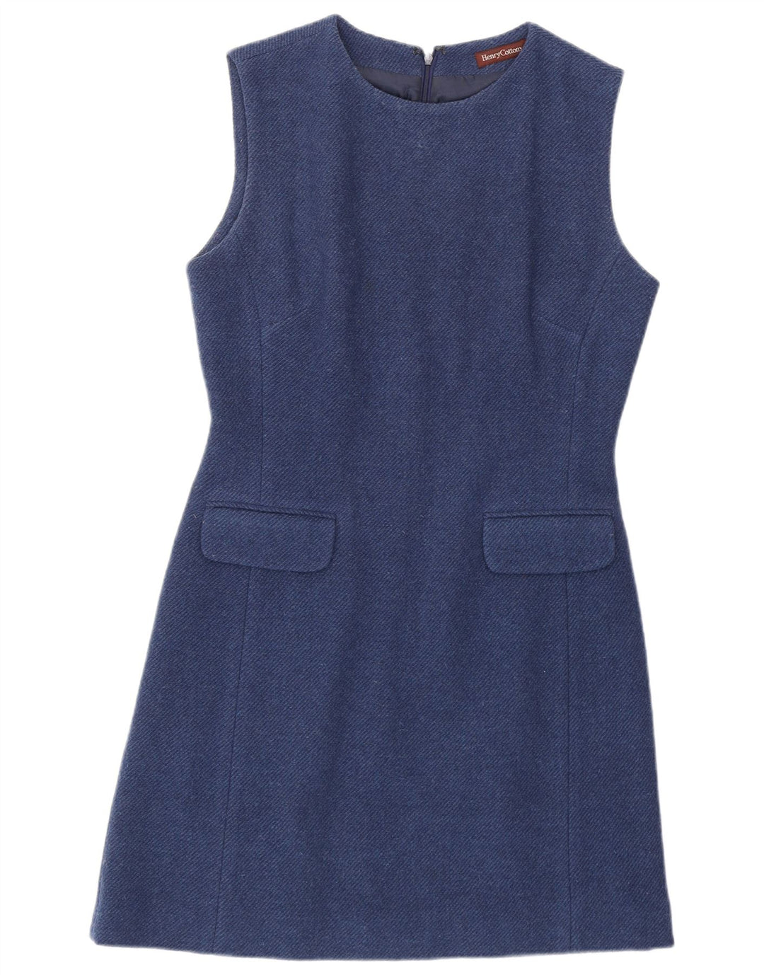 Henry Cottons Dame Ærmeløs Regular Sheath Dress IT 44 Medium Blue