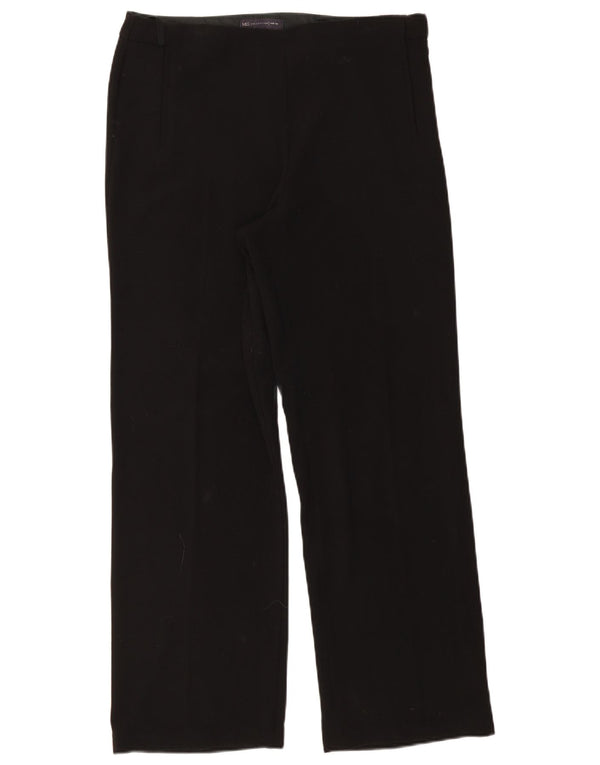 Marks & Spencer Kvinder Casual Bukser med brede ben UK 14 Large W32 L30 Sort