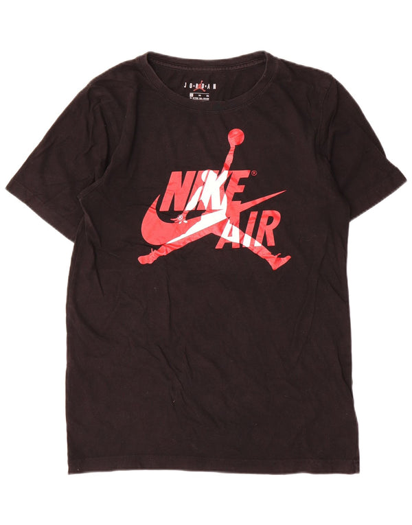 Jordan Boys Grafisk T-Shirt Top 13-14 år XL Sort Bomuld