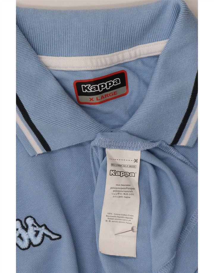 Kappa herre poloshirt XL blå bomuld
