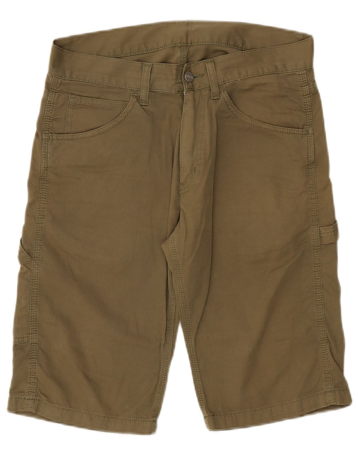 Carhartt Herre Cargo Bermuda Shorts W28 Små Khaki Bomuld