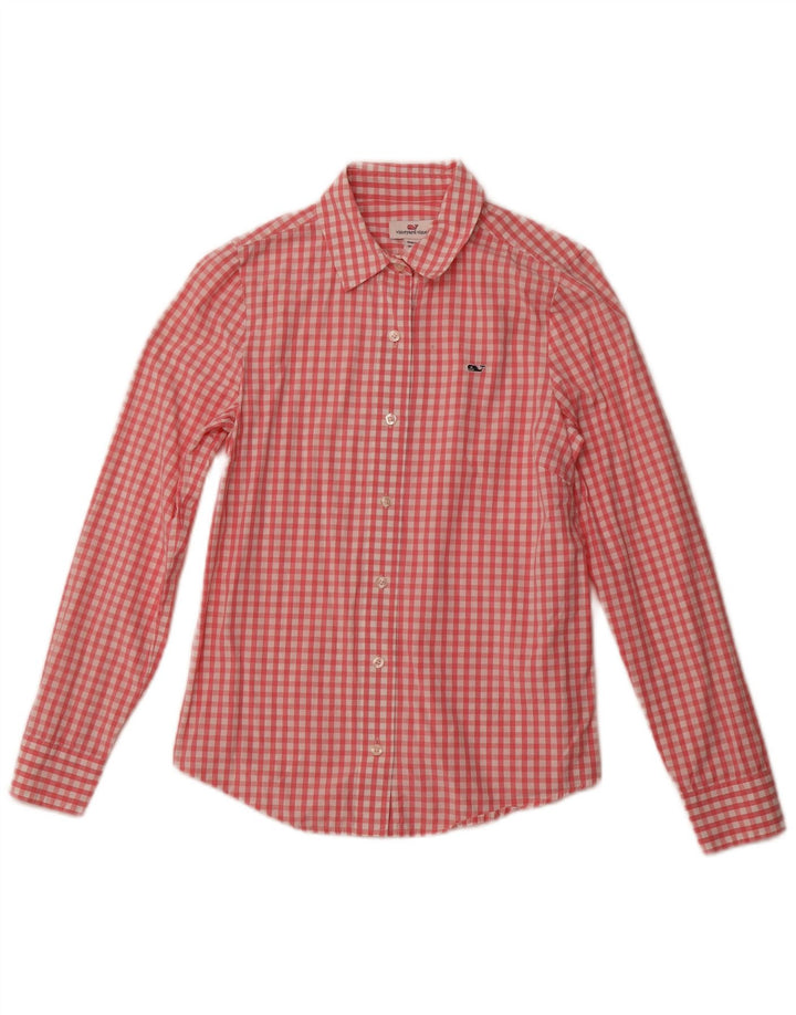 VINEYARD VINES Dameskjorte US 2 XS Pink Gingham Cotton