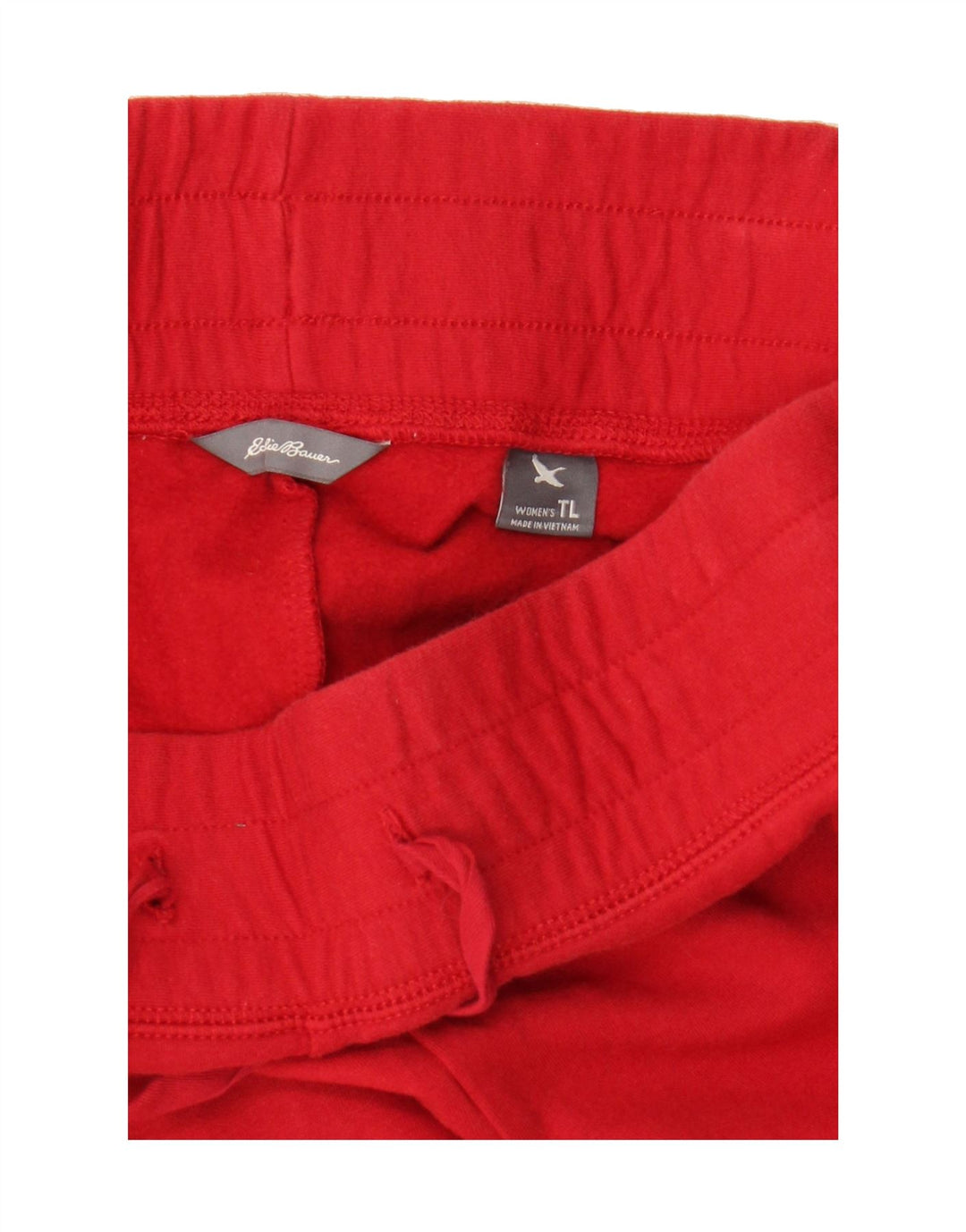 EDDIE BAUER Womens Tracksuit Trousers UK 16 Large  Red Cotton Vintage Eddie Bauer and Second-Hand Eddie Bauer from Messina Hembry 