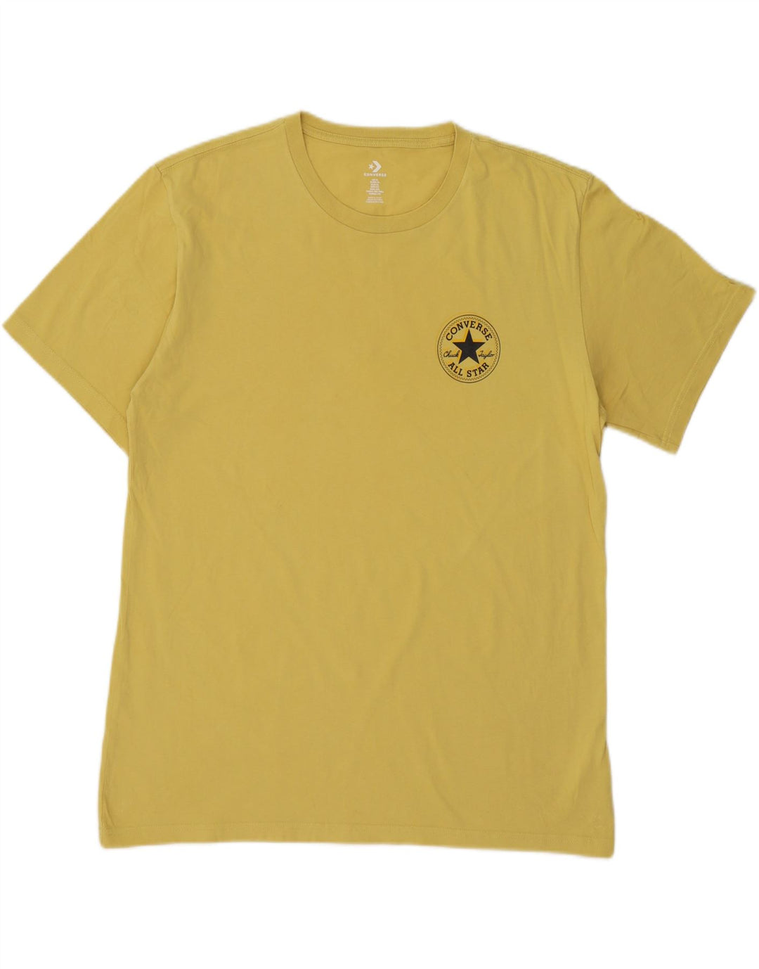 CONVERSE Mens Graphic T-Shirt Top XL Yellow Cotton Vintage Converse and Second-Hand Converse from Messina Hembry 