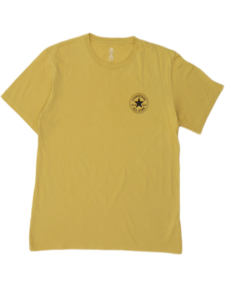 CONVERSE Mens Graphic T-Shirt Top XL Yellow Cotton Vintage Converse and Second-Hand Converse from Messina Hembry 