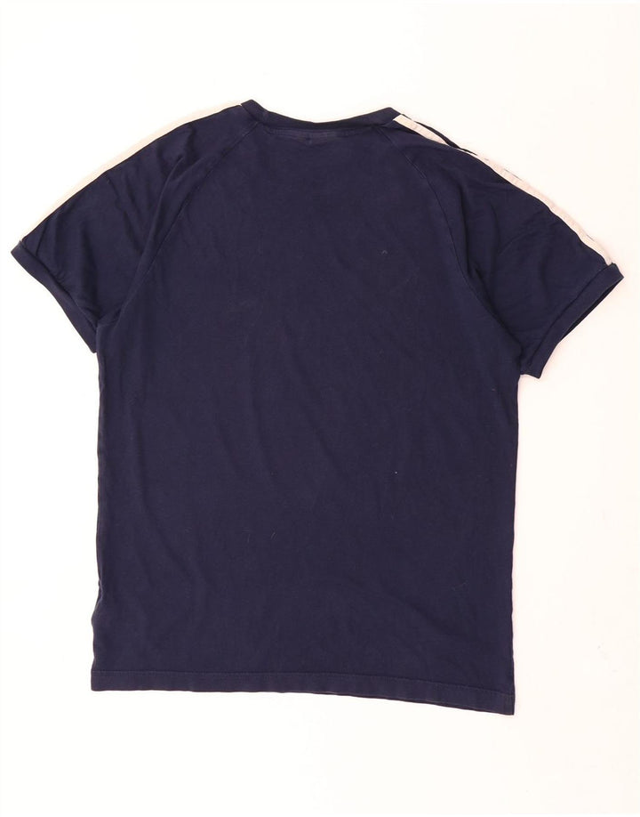 Adidas herre T-shirt top mellem marineblå bomuld