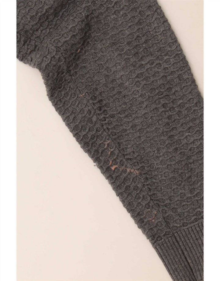 Massimo Dutti Herre Boat Neck Jumper Sweater Lille Grå Bomuld